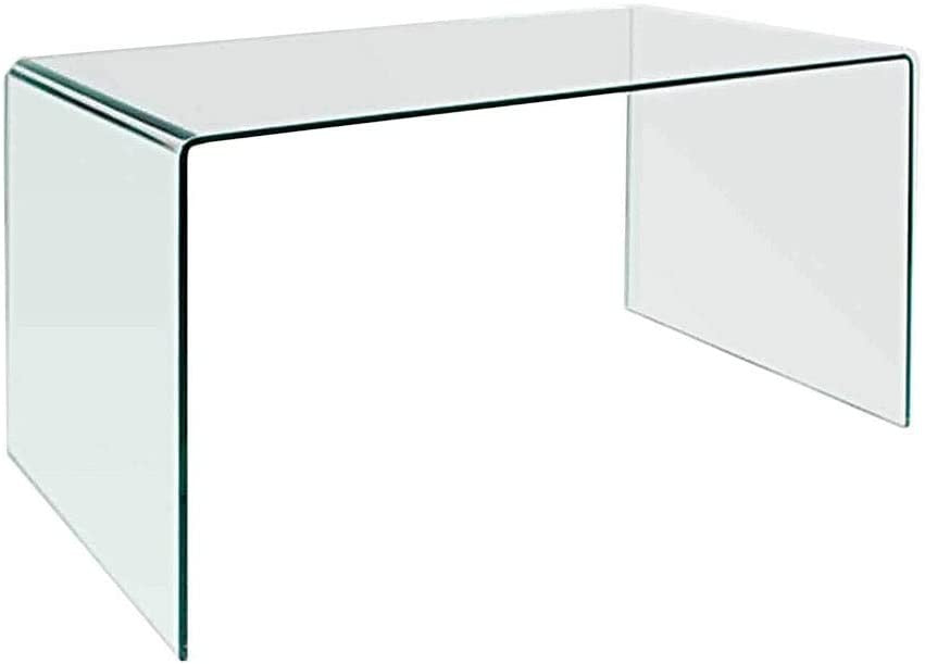 Mesa CONCORD NEW, vidro curvo, 150 x 80 cms