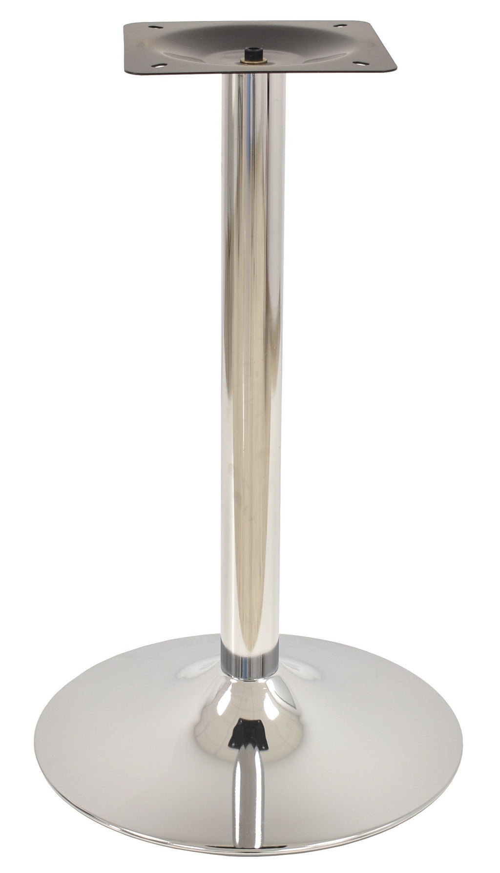 Mesa CRISS, base com 73 cms e tampo de 60 cms de diâmetro. Cores à escolha, Tablero de 60 cms.: WERZALIT SM - MARBLE ALMERIA 209, Bases CRISS, altura 73 cms: Cromada