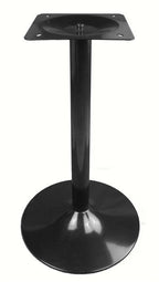Mesa CRISS, base com 73 cms e tampo de 60 cms de diâmetro. Cores à escolha, Tablero de 60 cms.: WERZALIT ALEMANIA - PIAZZA 102, Bases CRISS, altura 73 cms: Preta
