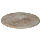 Mesa CRISS, base com 73 cms e tampo de 60 cms de diâmetro. Cores à escolha, Tablero de 60 cms.: WERZALIT SM - FINDUS GRAU 296, Bases CRISS, altura 73 cms: Cromada