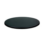 Mesa CRISS, base com 73 cms e tampo de 70 cms de diâmetro. Cores à escolha, Bases CRISS, altura 73 cms: Branca, Tableros de 70 cms: WERZALIT SM - NEGRO 55