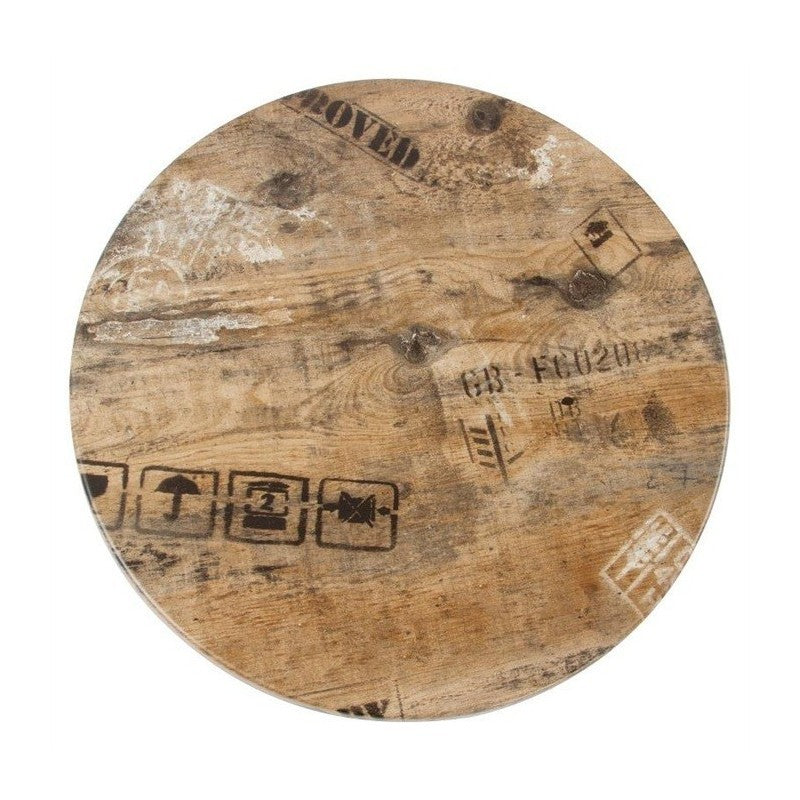 Mesa CRISS, base com 73 cms e tampo de 70 cms de diâmetro. Cores à escolha, Bases CRISS, altura 73 cms: Branca, Tableros de 70 cms: WERZALIT SM - EX WORKS 122