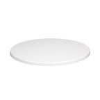 Mesa CRISS, base com 73 cms e tampo de 70 cms de diâmetro. Cores à escolha, Bases CRISS, altura 73 cms: Branca, Tableros de 70 cms: WERZALIT SM - BLANCO 01