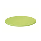 Mesa CRISS, base com 73 cms e tampo de 70 cms de diâmetro. Cores à escolha, Bases CRISS, altura 73 cms: Cromada, Tableros de 70 cms: TOPALIT - VERDE LIMA 408