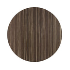 Mesa CRISS, base com 73 cms e tampo de 70 cms de diâmetro. Cores à escolha, Bases CRISS, altura 73 cms: Branca, Tableros de 70 cms: WERZALIT ALEMANIA - SAFARI BROWN 76