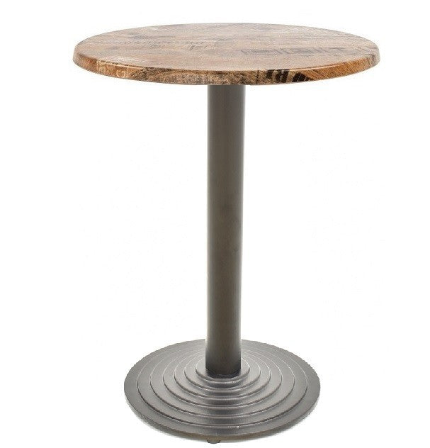 Mesa EBRO, preta, base de 72 cms e tampo de mesa de 60 cms de diâmetro. Cores à escolha, Tablero de 60 cms.: WERZALIT SM - EX WORKS 122