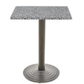 Mesa EBRO, preta, base de 72 cms e tampo de mesa de 60x60 cms. Cores à escolha, Tableros de 60x60 cms: WERZALIT ALEMANIA - PIAZZA 102