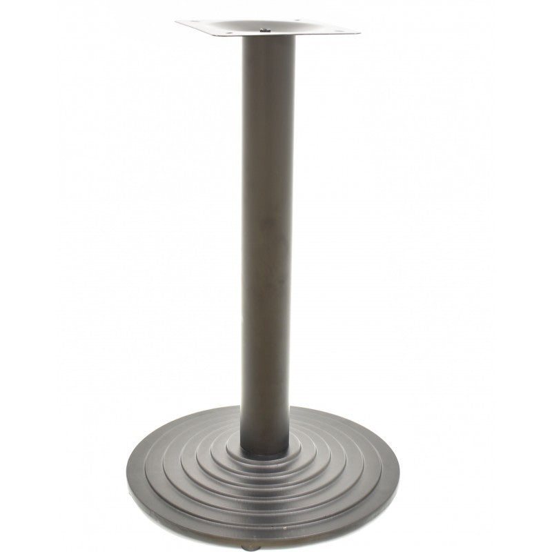 Mesa EBRO, preta, base de 72 cms e tampo de mesa de 80x80 cms. Cores à escolha, Tableros de 80x80 cms: WER-WOODART, ROBLE R.OSCURO 4510