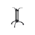 Mesa EIFFEL NEW, alumínio, 3 pés, preta, base de 70 cms e tampo de mesa de 70 cms de diâmetro. Cores à escolha, Tableros de 70 cms: WERZALIT ALEMANIA - ANTIQUE WHITE 202