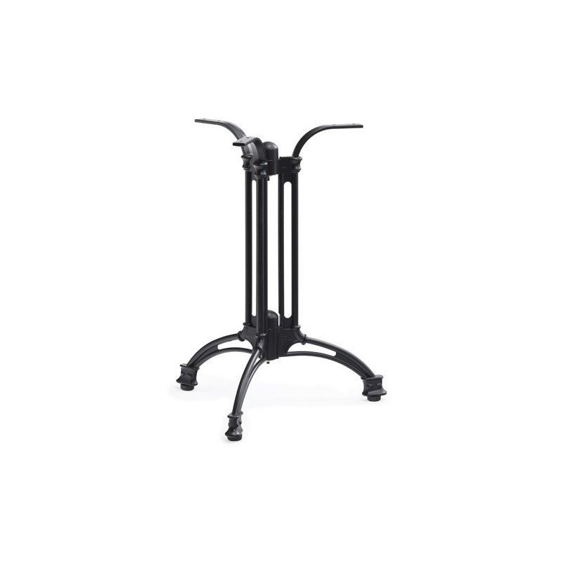 Mesa EIFFEL NEW, alumínio, 3 pés, preta, base de 70 cms e tampo de mesa de 70 cms de diâmetro. Cores à escolha, Tableros de 70 cms: WERZALIT ALEMANIA - ANTIQUE WHITE 202