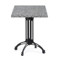 Mesa EIFFEL NEW, alumínio, 4 pés, preta, base de 60 cms e tampo de mesa de 60x60 cms. Cores à escolha, Tableros de 60x60 cms: WERZALIT ALEMANIA - PIAZZA 102