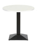 Mesa ELBA, preta, base de 72 cms e tampo de 60 cms de diâmetro. Cores à escolha, Tablero de 60 cms.: WER-UNIART, BLANCO 3101