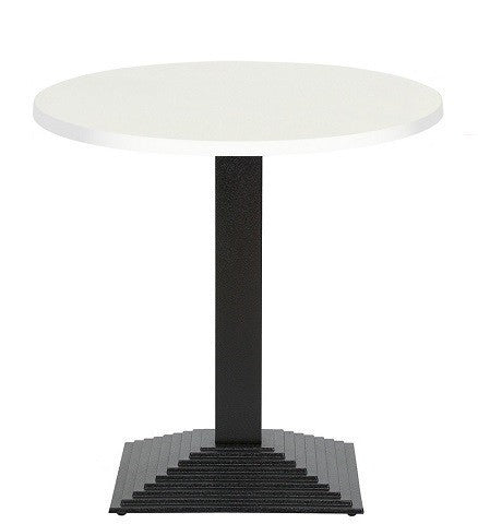 Mesa ELBA, preta, base de 72 cms e tampo de 60 cms de diâmetro. Cores à escolha, Tablero de 60 cms.: WER-UNIART, BLANCO 3101