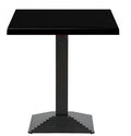Mesa ELBA, preta, base de 72 cms e tampo de 60x60 cms. Cores à escolha, Tableros de 60x60 cms: WERZALIT SM - NEGRO 55