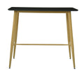 Mesa GOBBI, alta, metal, preta, 120 x 60 cms