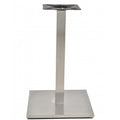 Mesa IPANEMA, aço inoxidável, base de 72 cms e tampo de 80x80 cms. Cores à escolha, Tableros de 80x80 cms: MELAMINA ROBLE UVE
