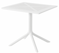 Mesa JÁVEA 97, polipropileno branco, 80 x 80 cms