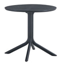 Mesa JÁVEA 97, polipropileno preto, 80 cms diâmetro