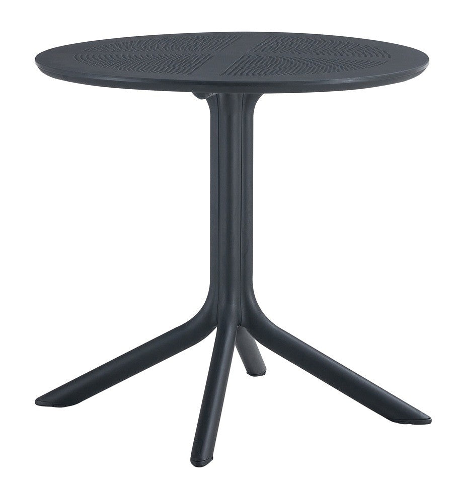 Mesa JÁVEA 97, polipropileno preto, 80 cms diâmetro