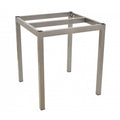 Mesa LIRIO, metal, base de 65 x 65 cms e tampo de 70x70 cms. Cores à escolha., Tableros de 70x70 cms: MELAMINA MÁRMOL CARRARA (68X68 CMS )