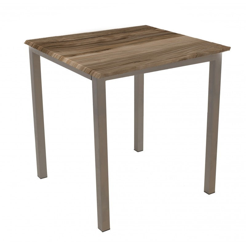 Mesa LIRIO, metal, base de 65 x 65 cms e tampo de 70x70 cms. Cores à escolha., Tableros de 70x70 cms: WER-WOODART, INDIAN SHESMAN 4525
