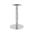 Mesa LUXOR, base de aço inoxidável e tampo de 60x60 cms. Cores à escolha, Tableros de 60x60 cms: WERZALIT SM - BLANCO 01
