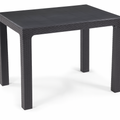 Mesa MIJAS, polipropileno antracite, 100 x 70 cms