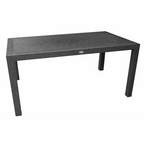 Mesa MIJAS, polipropileno marrom chocolate, 150 x 90 cms