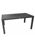 Mesa MIJAS, polipropileno antracite, 150 x 90 cms