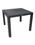 Mesa MIJAS, polipropileno antracite, 90 x 90 cms