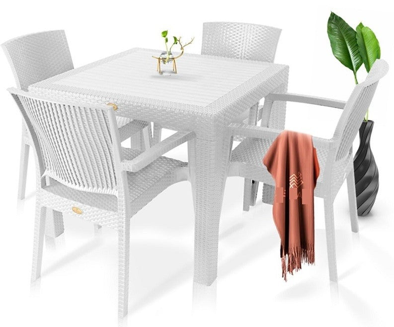 Mesa MIJAS, polipropileno branco, 90 x 90 cms