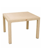 Mesa MIJAS, polipropileno preto, 90 x 90 cms