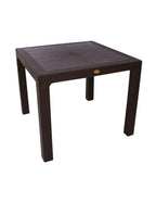 Mesa MIJAS, polipropileno antracite, 90 x 90 cms
