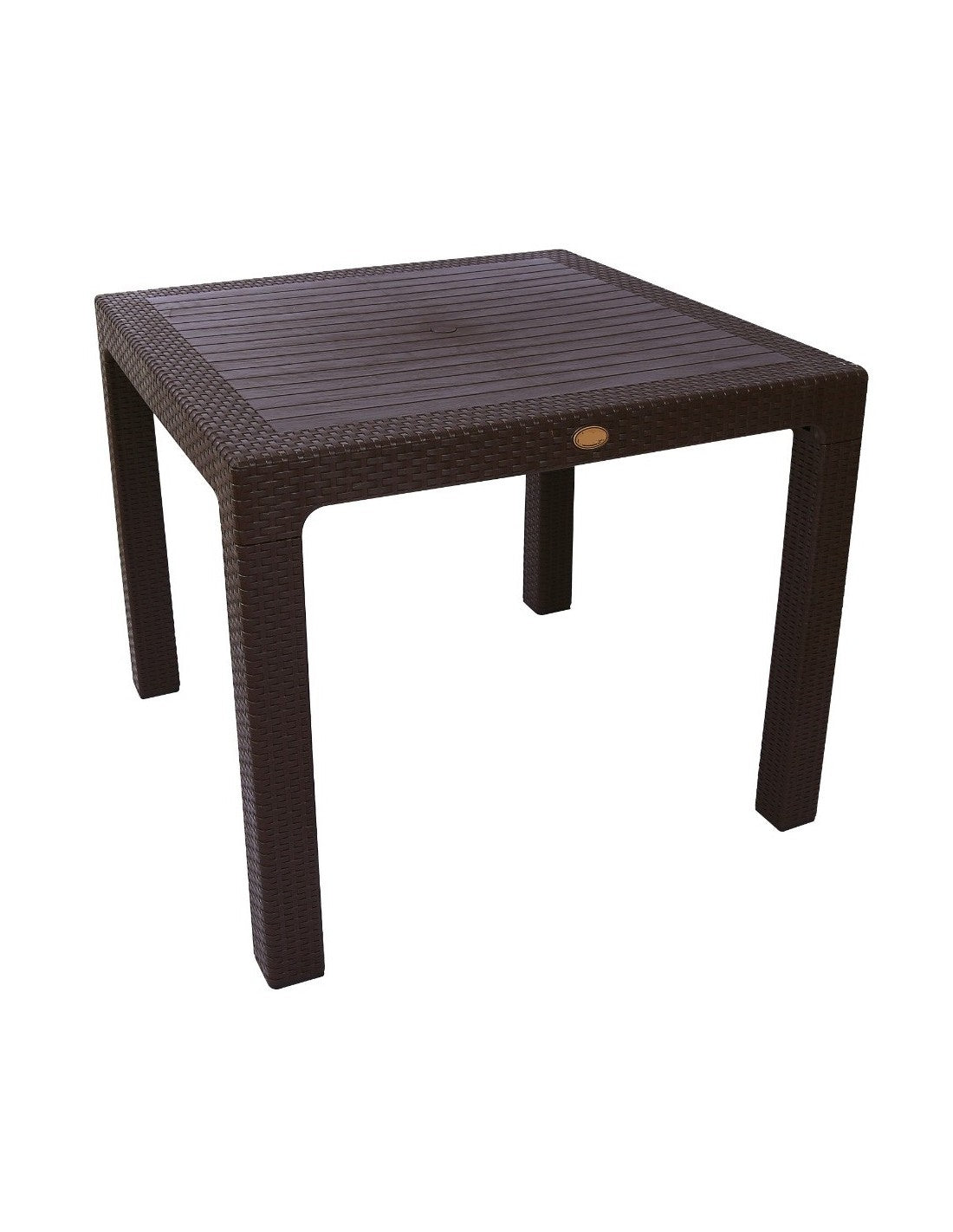 Mesa MIJAS, polipropileno antracite, 90 x 90 cms