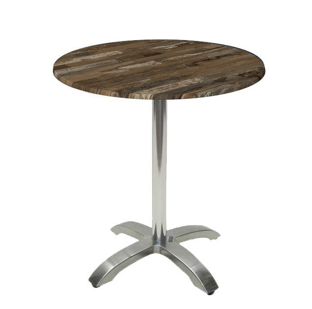 Mesa MILAN, alumínio, base de 72 cms e tampo de 60 cms de diâmetro. Cores à escolha, Tablero de 60 cms.: WER-WOODART, MARACAIBO 4614