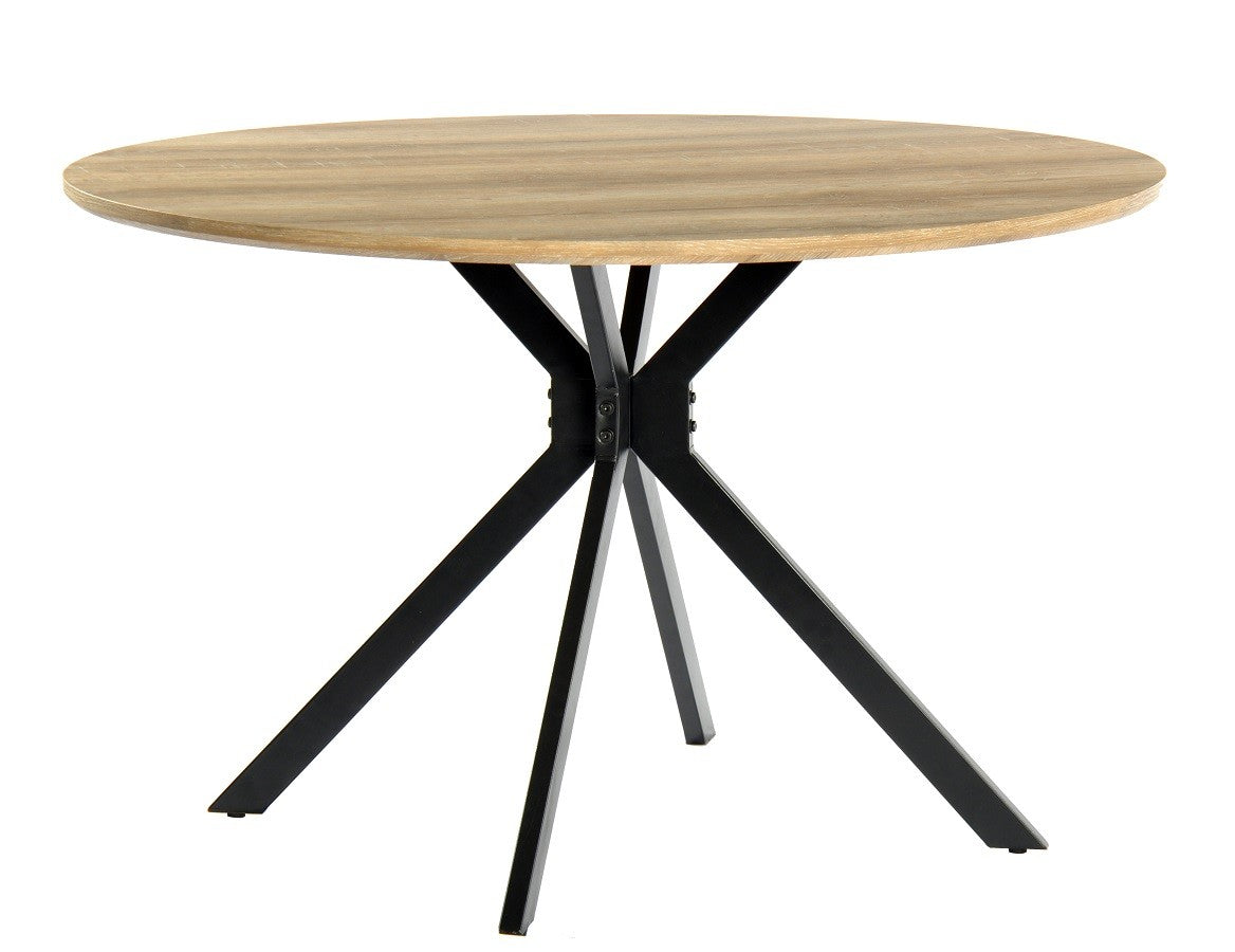 Mesa MINERVA NEW, metal, tampo DM vintage, 120 cms diâmetro