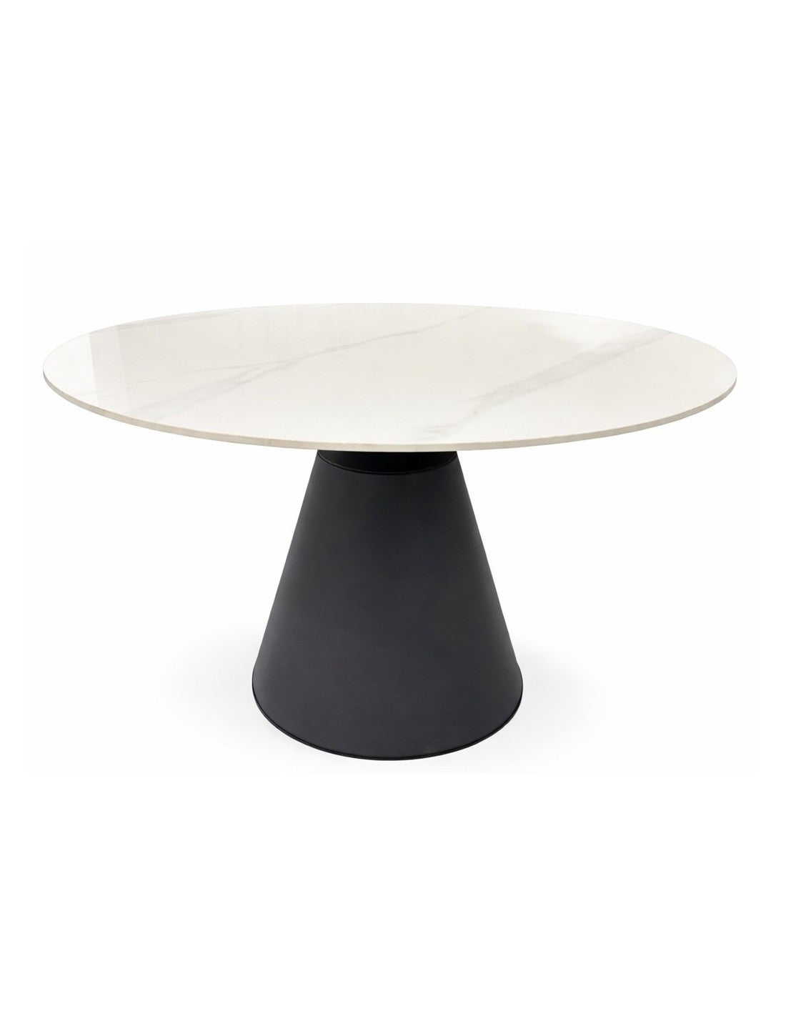 Mesa NAIDA, metal, tampo cerâmica, 120 cms diâmetro