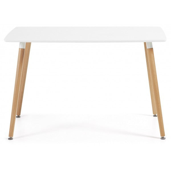 Mesa NURY, madeira, tampo lacada branco, 120 x 80 cms