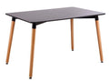 Mesa NURY, madeira, tampo lacado preto, 120 x 80 cms