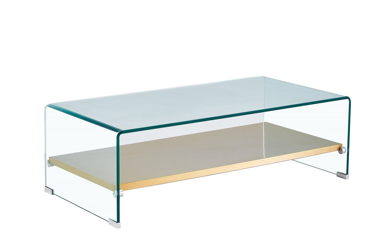 Mesa POITIERS, apoio, vidro, aço inoxidável, 110 x 55 cms