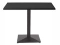 Mesa retangular TIBER, preta, base de 72 cms e tampo de mesa de 110x70 cms. Cores à escolha, Tableros 110x70 cms: WERZALIT SM - PRETO 55
