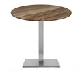 Mesa RHIN, aço inoxidável, base de 73 cms e tampo de 70 cms de diâmetro. Cores à escolha, Tableros de 70 cms: WER-WOODART, INDIAN SHESMAN 4525