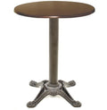 Mesa RODANO, preta, base de 75 cms e tampo de mesa de 70 cms de diâmetro. Cores à escolha, Tableros de 70 cms: WERZALIT SM - WENGUÉ 103