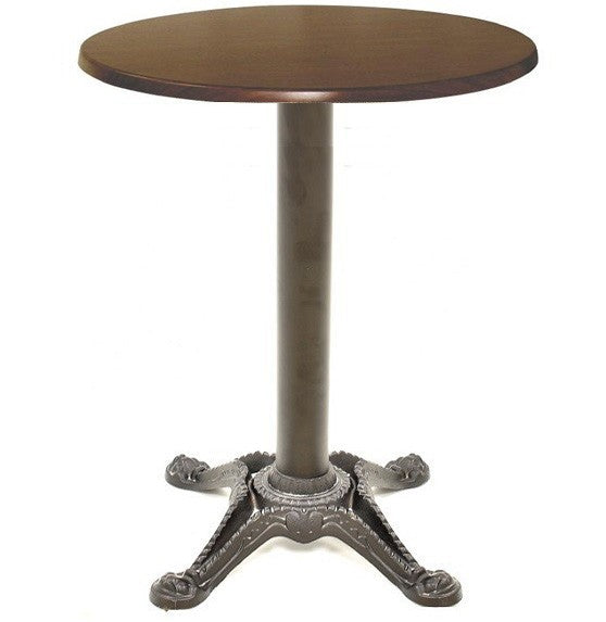 Mesa RODANO, preta, base de 75 cms e tampo de mesa de 70 cms de diâmetro. Cores à escolha, Tableros de 70 cms: WERZALIT SM - WENGUÉ 103