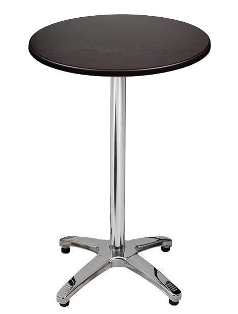 Mesa ROMA, alumínio, 4 braços, base de 112 cms e tampo de 60 cms de diâmetro. Cores à escolha, Tablero de 60 cms.: WERZALIT SM - PRETO 55