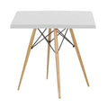 Mesa STAR, madeira, base de 71 cms e tampo de mesa de 70x70 cms. Cores à escolha, Tableros de 70x70 cms: WER-UNIART, BLANCO 3101