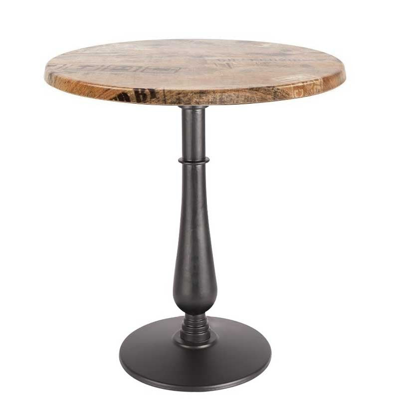 Mesa TÁMESIS, preta, base de 72 cms e tampo de mesa de 60 cms de diâmetro. Cores á escolha, Tablero de 60 cms.: WERZALIT SM - EX WORKS 122