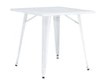 Mesa TOL EK LIMITED, aço, branca, 80x80 cms