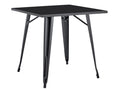 Mesa TOL EK LIMITED, aço, preta, 80x80 cms