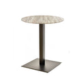 Mesa TROCADERO, preta, base de 72 cms e tampo de mesa de 60 cms de diâmetro. Cores à escolha, Tablero de 60 cms.: WERZALIT SM - MONTPELLIER 214